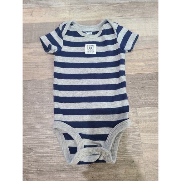 Child of mine by carters 0-3 months striped one piece - Picture 1 of 4